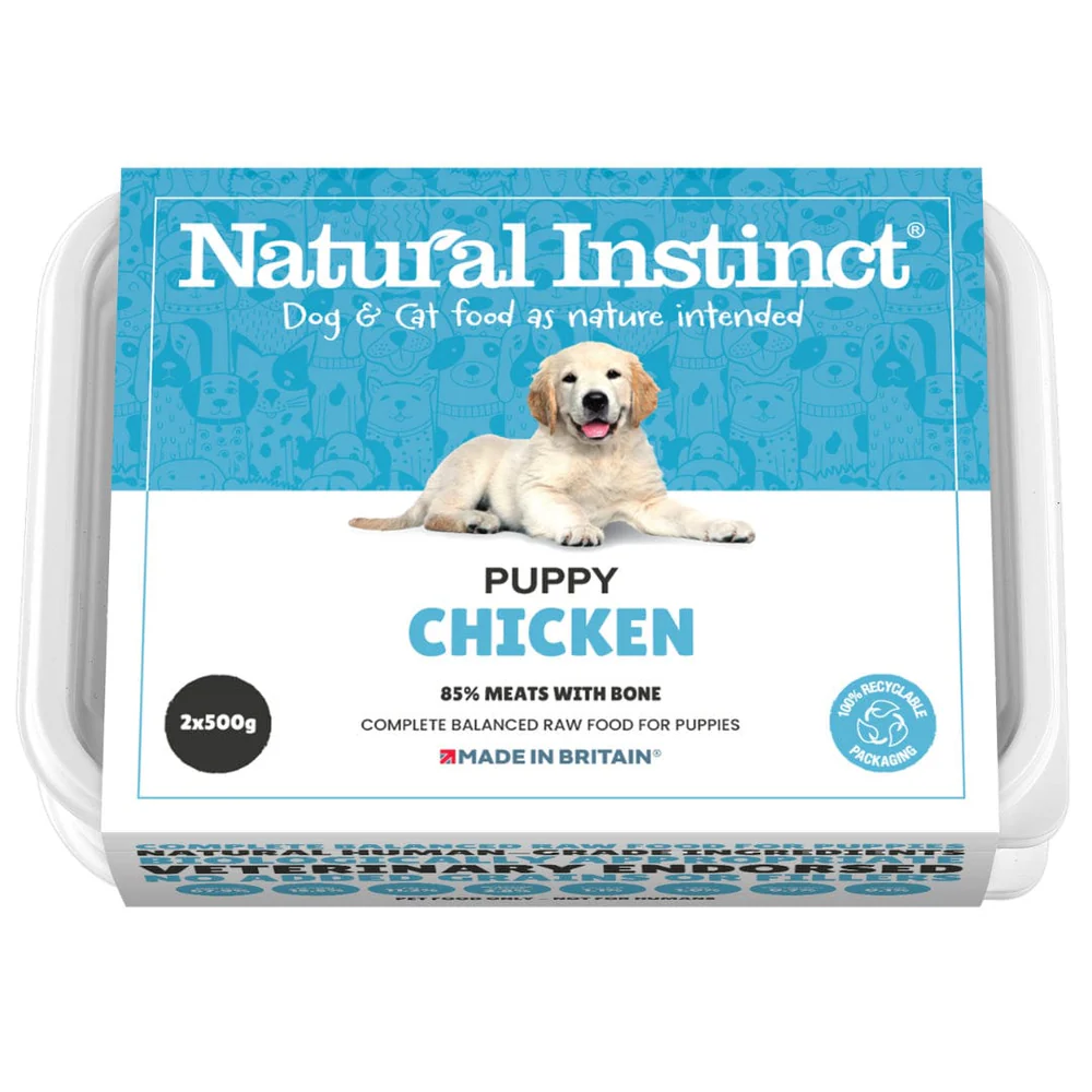 Natural Instinct Puppy chicken 2 x 500g