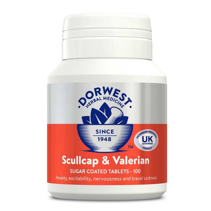 Dorwest Scullcap and Valerian 100 Tablets