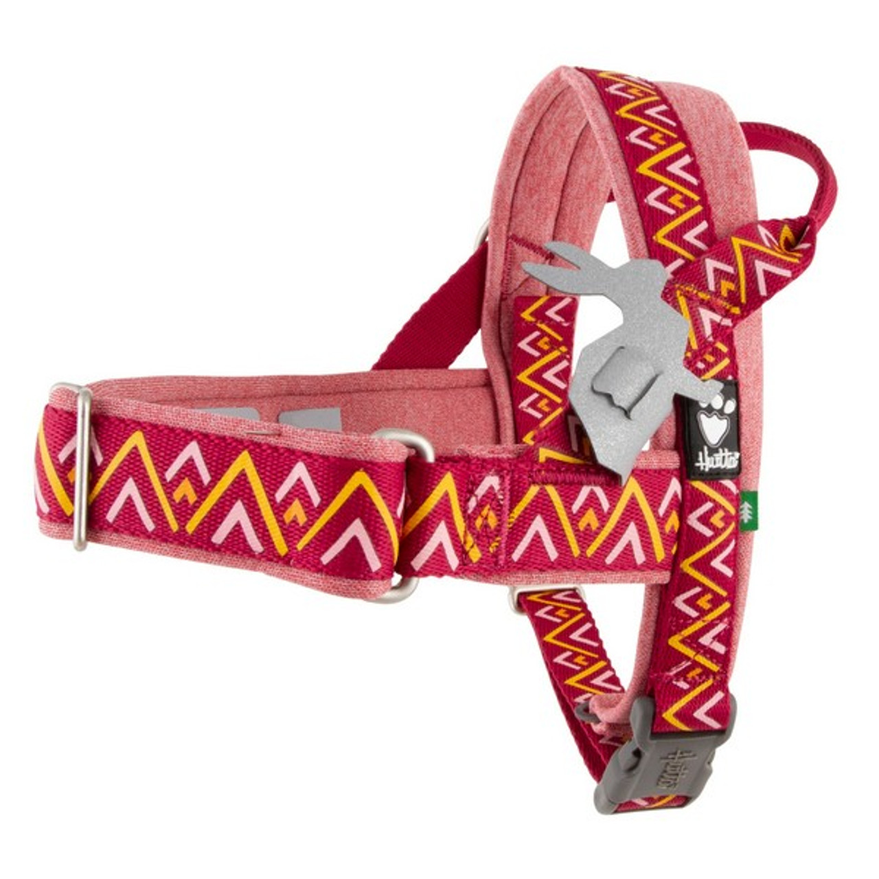 Hurtta Razzle Dazzle H-Harness Beetroot 65-80cm