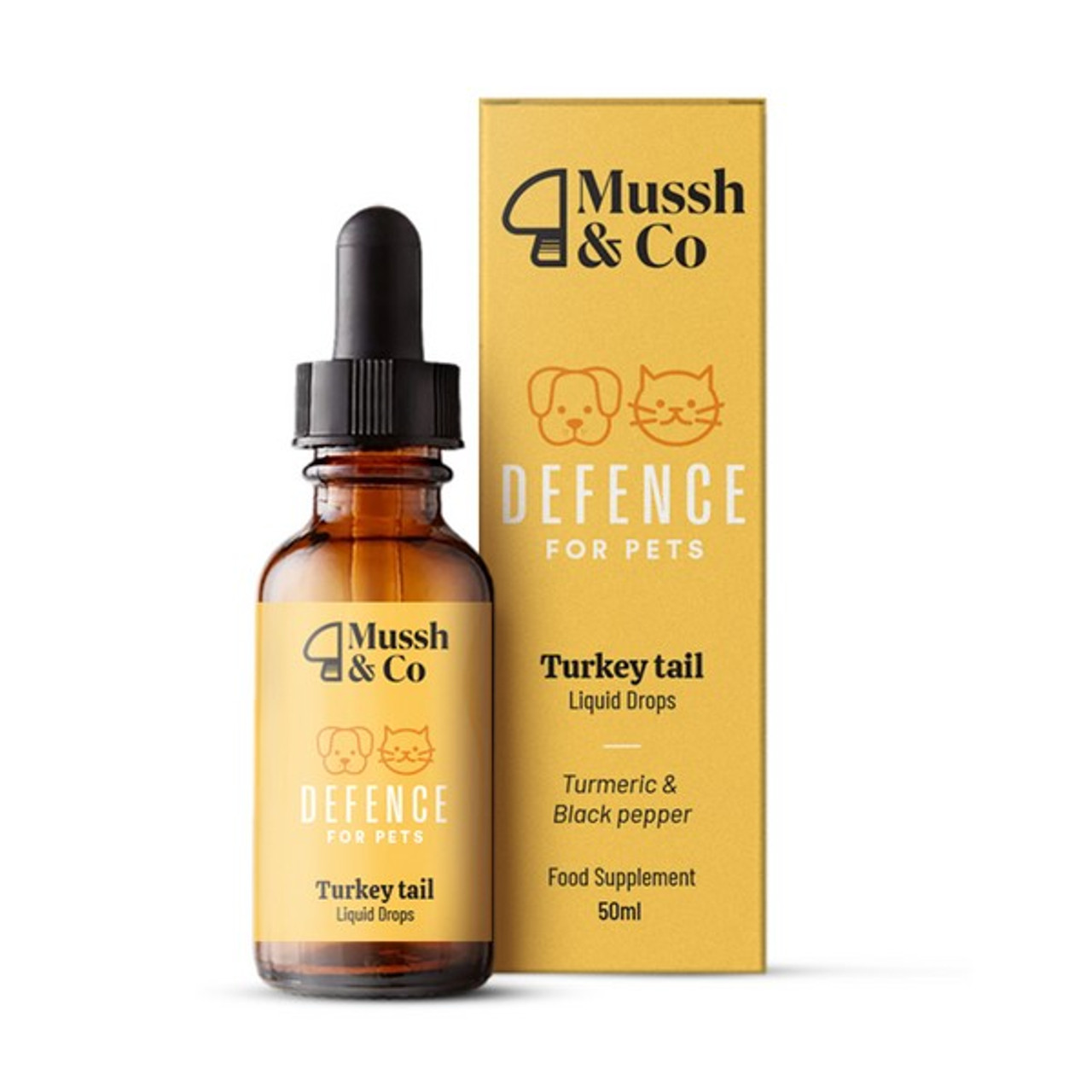 Hemp Heros Mussh & Co Defence - Turkey Tail Mushroom Drops 50ml