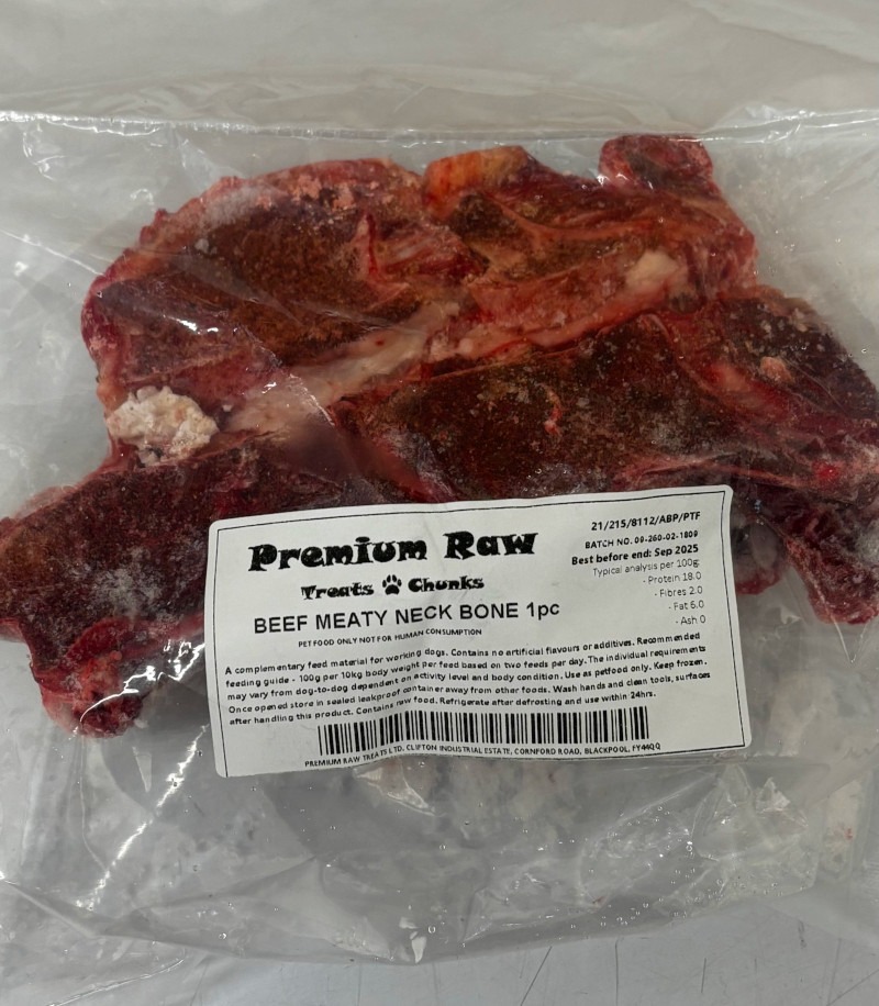 Premium Raw Beef Neck